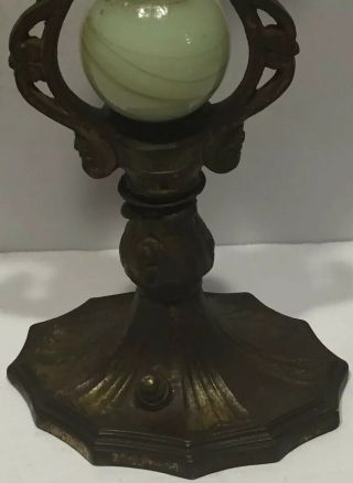 Vintage 1930 ' s Art Deco Parrot Lamp Without Shade. 4