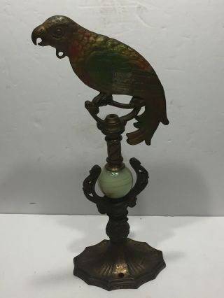 Vintage 1930 ' s Art Deco Parrot Lamp Without Shade. 6