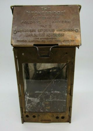 The " Stonebridge " Automatic Folding Lantern | 100 Years Old,  York Ww 1