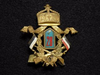 Wwi Imperial German Army Veterans Badge.  28th Infantry Division