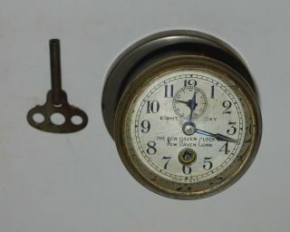 Antique 1912 - 18 Haven Key Wind Eight Day Car Clock/watch Model T Ford