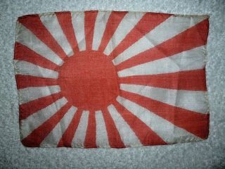 Antique Ww2 Rising Sun Flag Early 1940 