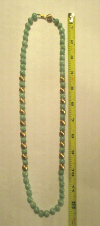 Antique Vintage 25 " Chinese 14kt Gold Bead 