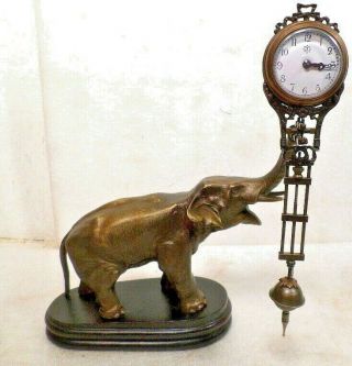 Mystery Mechanical Elephant Mystery Swinger Clock - - Whole Clock Movement Swings