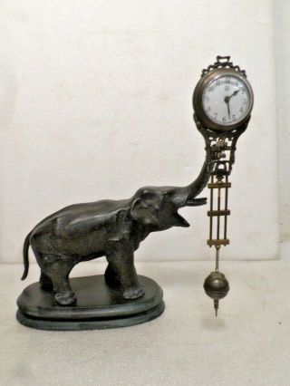 Mystery Mechanical Elephant Mystery Swinger Clock - - Whole Clock Movement Swings 9