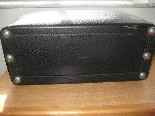 Vintage - Antique Black Leather / Medical Doctor ' s Bag 5