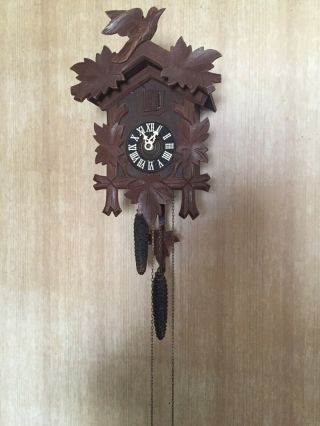 Antique Vintage Black Forest German Cuckoo Clock German Made Restored Look 
