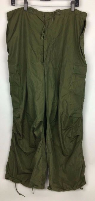 Us Army Military Arctic M - 1951 Windproof Trouser Shell Pants Medium Regular