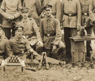 German Wwi Egg Grenades Stick Grenades Trench Mortar 1915 Photo