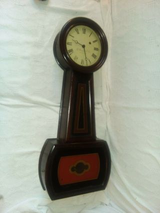 Antique E.  Howard Clock Co.  Boston Banjo Clock Finish