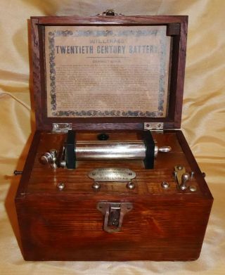 Antique Quack Medical Electrical Device Faradic Williams Battery Shock Therapy 2