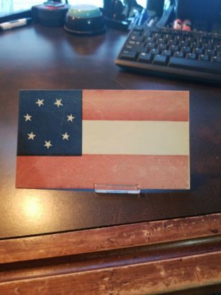 Rare Vintage Us Civil War Envelope Confederates Csa 7 Star Flag