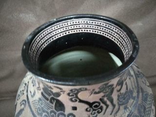 Old Vintage Asian Art Pottery Vase Artist Signed Chinese Japanese Ceramic 10