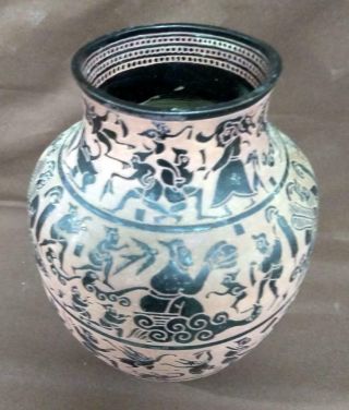 Old Vintage Asian Art Pottery Vase Artist Signed Chinese Japanese Ceramic 2