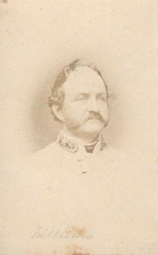 Cdv General John Stuart Williams Salt - Paper Photograph By Rees