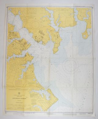 Annapolis Harbor Maryland Vintage C&gs Sailing Map Nautical Chart