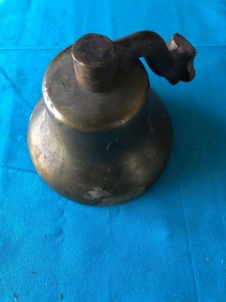 Vintage Nautical Brass Bell For Boat,  Or Dinner 5” Wide Parts 2.  5 Lbs