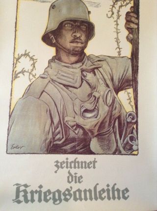 Rare WW1 German Win The War Military Poster 5