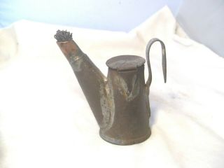 Antique Handmade Teapot Style Coal Miner 