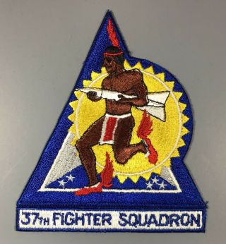 Us Air Force 37th Fighter Squadron Patch Cut Edges No Glow