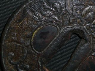 DAITO DRAGON NANBAN TSUBA of KATANA (sword) : EDO : 3 × 0.  3 