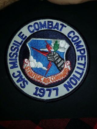 Strategic Air Command (sac) Missile Combat Competition 1977 Usaf Patch