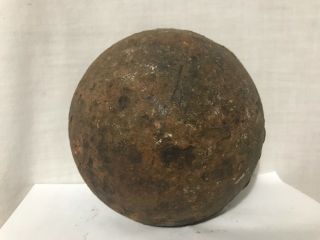 Civil War Dug Half Solid Shot Cannon Ball Safe Relic 2