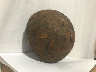 Civil War Dug Half Solid Shot Cannon Ball Safe Relic 3