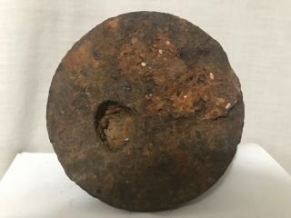 Civil War Dug Half Solid Shot Cannon Ball Safe Relic 4