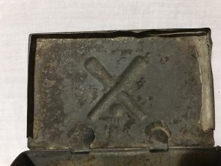 Rare Civil War US Artillery Friction Primer Tin Box Frankford Arsenal 5