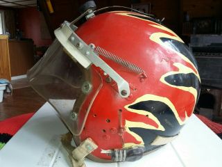 1950s Vintage Us Air Force P - 4a Flight Helmet Size Large Usaf Military Helmet