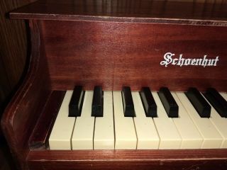 Vintage Wooden Schoenhut Child ' s Toy Upright Piano 25 Keys 2