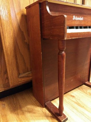 Vintage Wooden Schoenhut Child ' s Toy Upright Piano 25 Keys 4