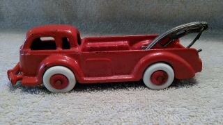 Hubley Tow Truck Wrecker Toy Cast Iron 5 - 1/4 inch Long Hard to Find Repainted 2