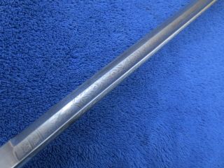 GERMAN COURT ALEX COPPEL SOLINGEN TRIPLE ETCHED SWORD AND SCABBARD 4