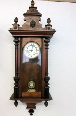 Antique Wall Clock Chime Clock Regulator 19th century KIENZLE 2