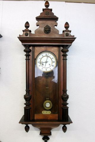 Antique Wall Clock Chime Clock Regulator 19th century KIENZLE 3