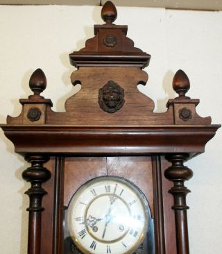 Antique Wall Clock Chime Clock Regulator 19th century KIENZLE 5