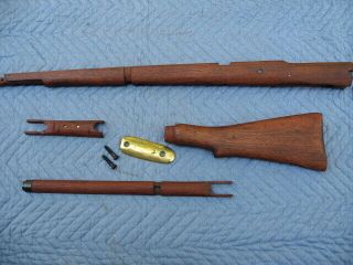 Enfield Rifle Furniture Wood Stock Set Smle No1 Mklll Mk3 Buttplate