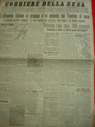 1915 ITALIAN NEWSPAPERS WW1 BALKANS SERBIA BULGARIA GREECE FRANCE 5