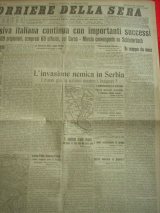 1915 ITALIAN NEWSPAPERS WW1 BALKANS SERBIA BULGARIA GREECE FRANCE 7