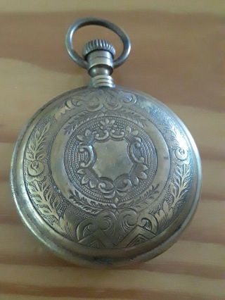 Antique Victorian Brass Compass Sundial Pocket Watch Style Hunter Case Nautical