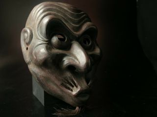 Japanese Handmade USOBUKI mask noh kyougen kagura demon mask bugaku 4