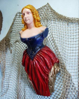 Jenny Lind Ships Figurehead Nautical Decor Folk Art