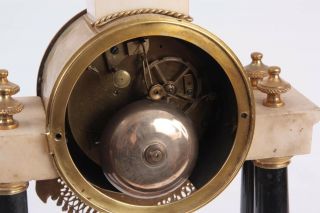 19th Century French Mantel Clock 8 Day Striking Brass Antique Clock 9