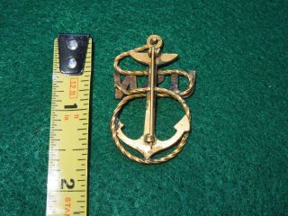 WWI US Navy Petty Officer Pin Badge CPO Anchor 2