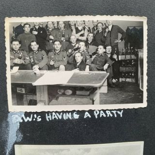 WWII PHOTO ALBUM RUSSIANS GERMAN PRISONERS TANK NAZI PARTY SCOTTISH SOLDIER 3