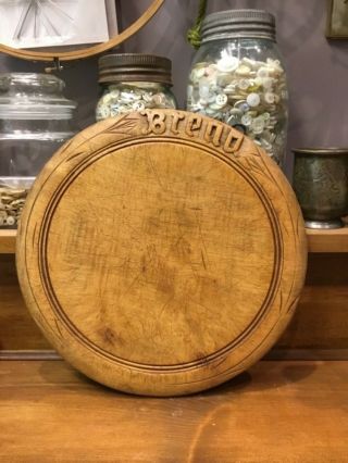 Antique Carved Bread Board