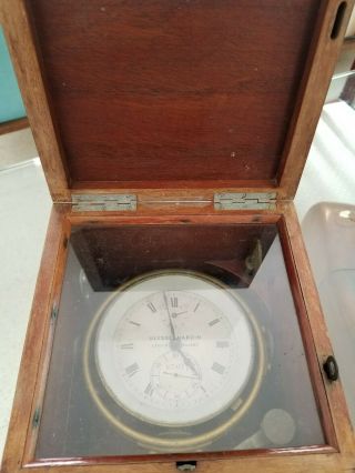 Rare Swiss made Ulysse Nardin Marine Chronometer nautical clock watch 10