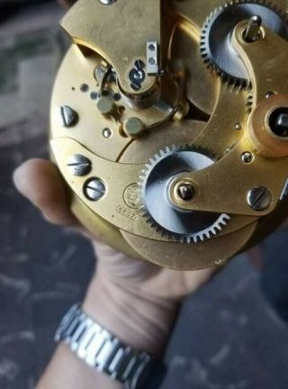 Rare Swiss made Ulysse Nardin Marine Chronometer nautical clock watch 12